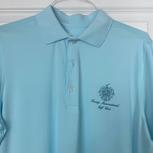 TRUMP INTL Size M Light Blue F&G Polo